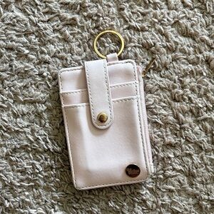 Elegant Cream Card Holder with Gold Accents